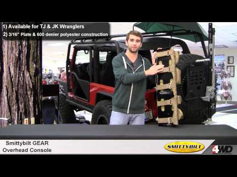 Smittybilt GEAR Overhead Console for Jeep Wrangler