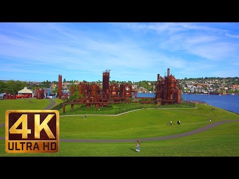 (2.5 Hours) 4K City Relax Video from Seattle - Gas Works Park. Episode 1