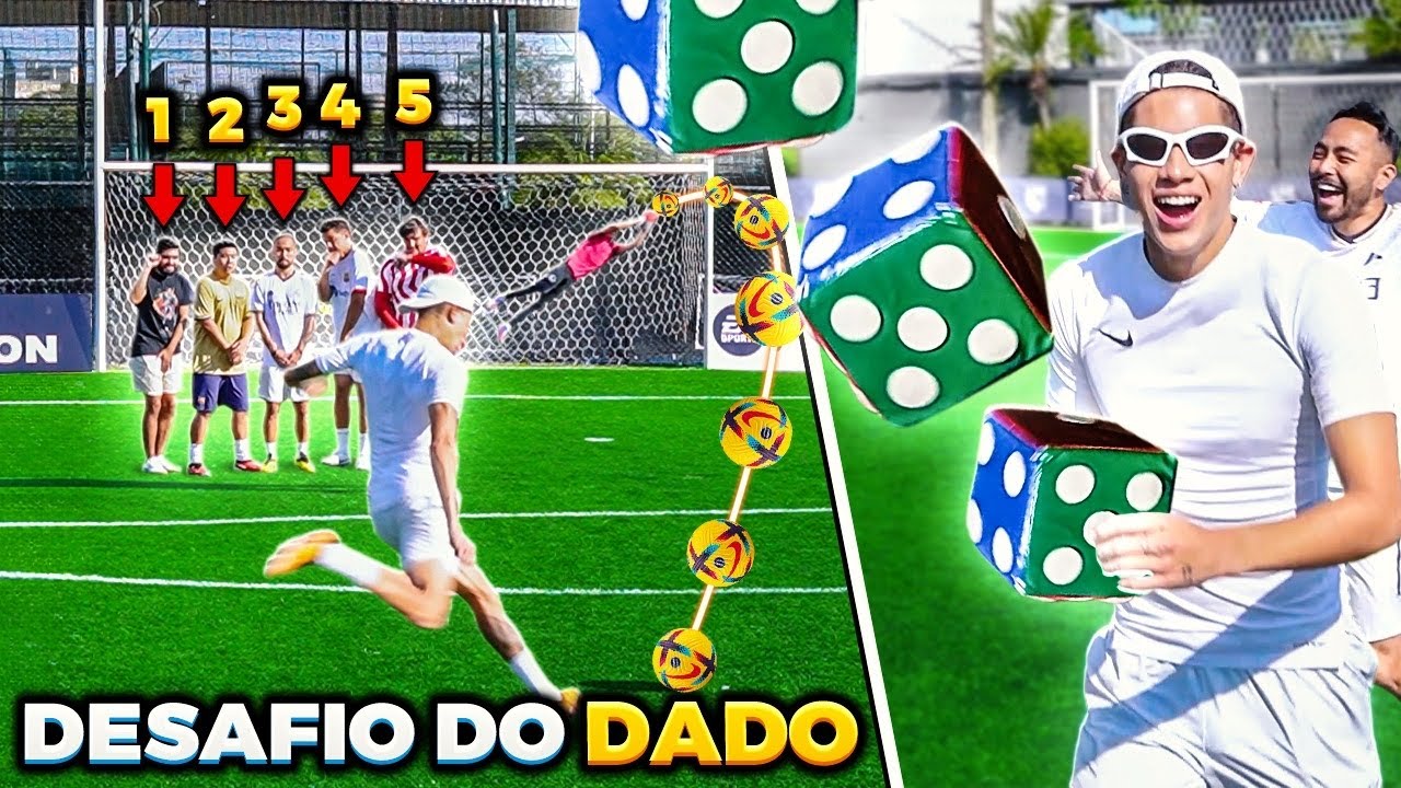 DESAFIO DO DADO GIGANTE (O GOLEIRO ZÉ PRIME ESTAVA IMPOSSÍVEL) ELE QUE MANDA!