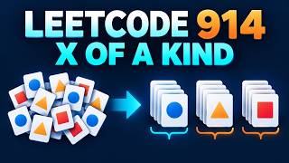 YouTube video 'Leetcode solving: 914. X of a Kind in a Deck of Cards'