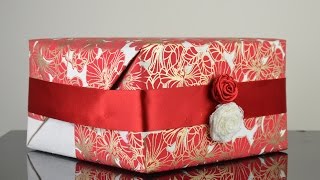How to wrap a gift - The Rose Garden Gift Wrap