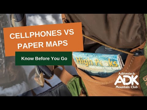 Cellphones vs. Paper Maps on Hikes