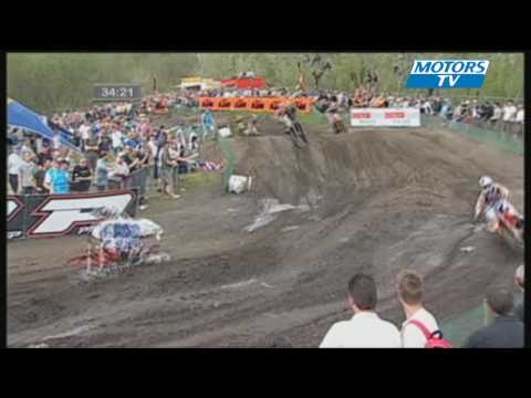 MX2 Start of the race 2 in Holland 2010