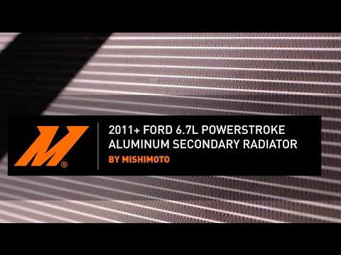 2011-2016 Ford 6.7L Powerstroke Aluminum Secondary Radiator Installation Guide By Mishimoto