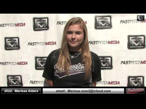 2022 Marissa Alders Pitcher and Third Base Softball Skills Video