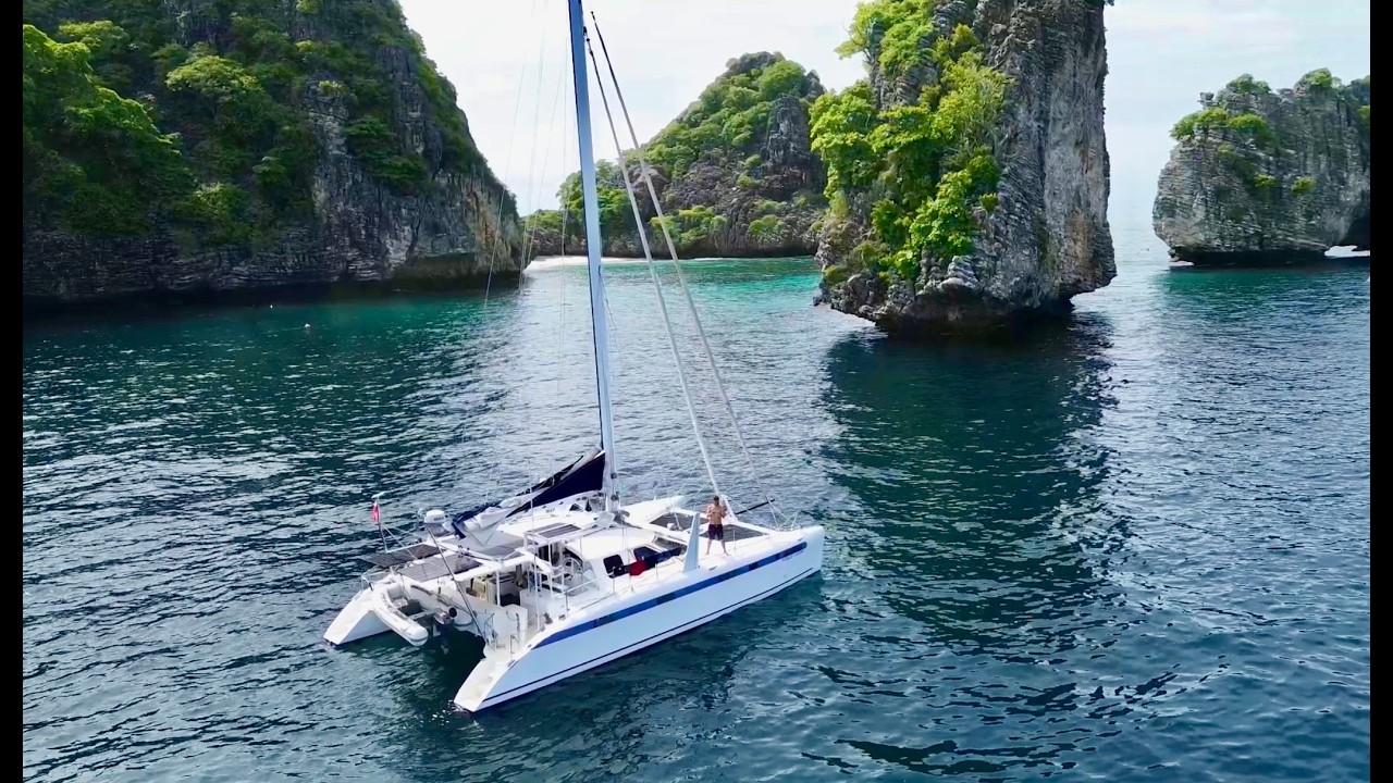 Nearly lost an engine sailing the Andaman Sea: Screecher Test, Boat Repairs & Thailand Check-in