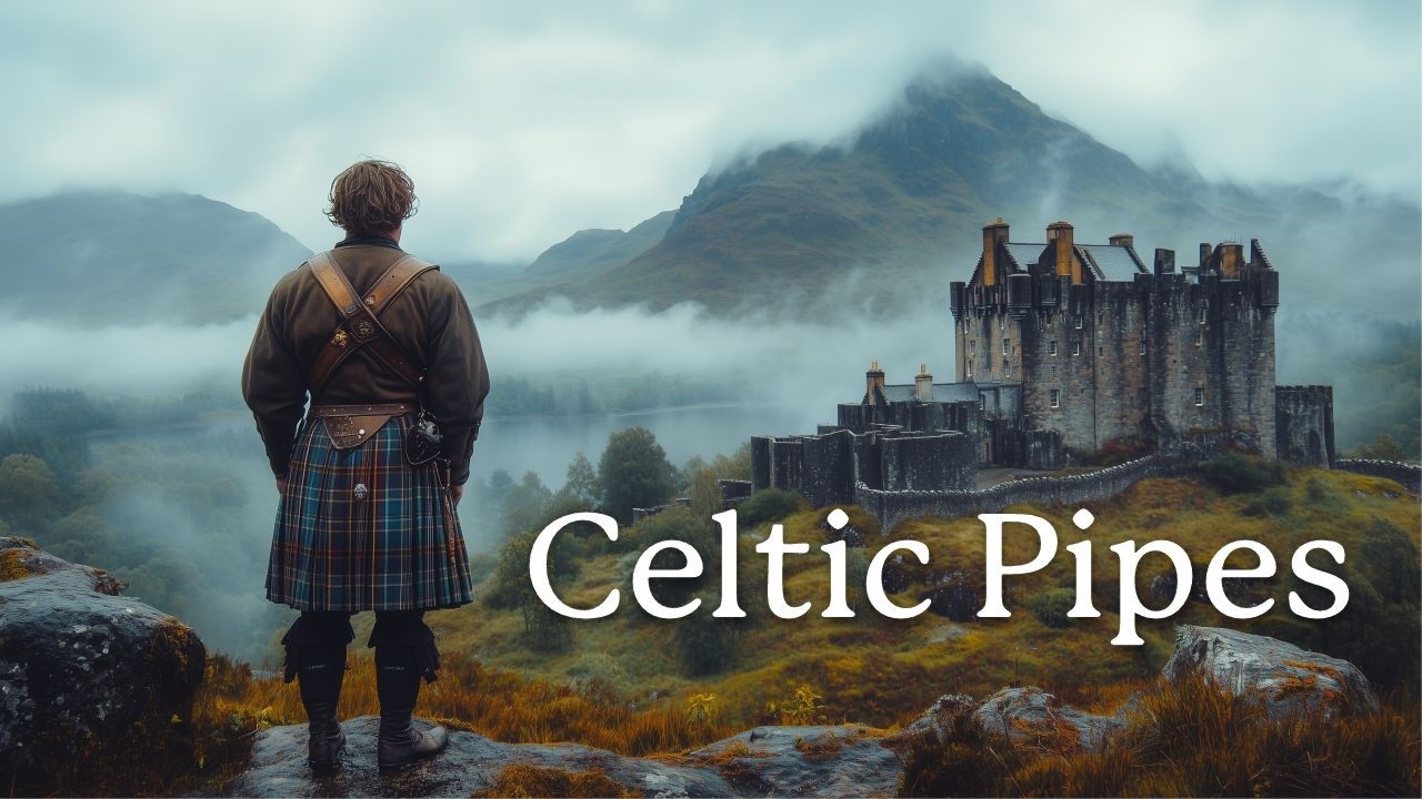 Bagpipe, Uilleann Pipes l Celtic Music with Beautiful Scenery of Scottish Highlands | Music Therapy