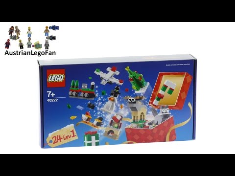 Vidéo LEGO Saisonnier 40222 : Jeu de 24 constructions de Noël