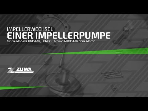 Impellerwechsel einer Impellerpumpe der Firma ZUWA (ohne Motor)