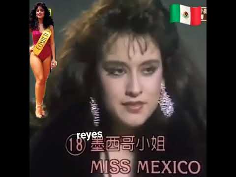 De Coahuila Para El Mundo iss México En Asia Pacífico 1985 Semifinalista Lina Santos 💞🇲🇽