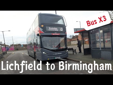 Viewer request | Bus X3 Lichfield to Birmingham | December 2025