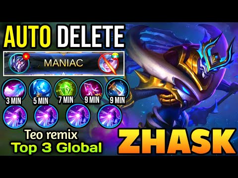ZHASK MANIAC! AUTO DELETE ENEMIES [ ZHASK BEST BUILD 2020 ] Top 3 Global Zhask - Mobile Legends