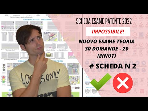 Scheda esame patente B impossibile N 2 - Autoscuola serena