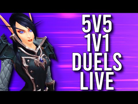 5V5 1V1 DUELS LIVE! DUELS IN PATCH 9.2 PTR SHADOWLANDS! - WoW: Shadowlands 9.1.5 (Livestream)