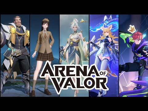 All heroes and skins from Arena of Valor 2025 part 9 