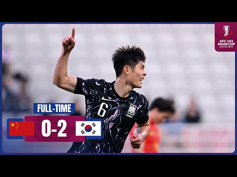 #AFCU23 | Group B : China PR 0 - 2 Korea Republic