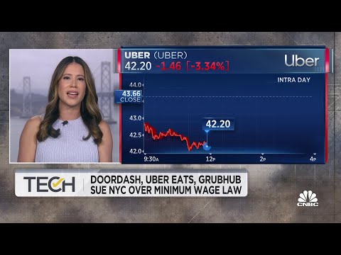 Doordash, Uber Eats, and Grubhub sue NYC over new minimum wage law