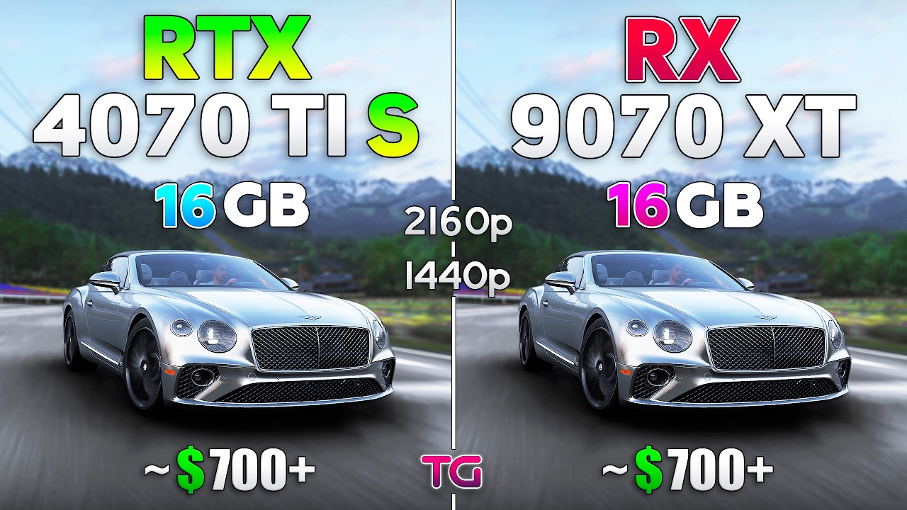 RX 9070 XT vs RTX 4070 Ti SUPER - Comparison with New Drivers 2026 | 1440p & 4K