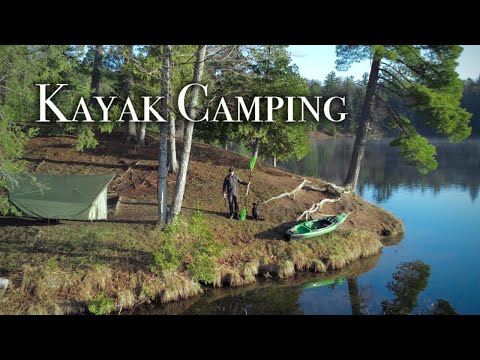 Kayak Camping in Hammock Solo Overnight Tarp Shelter