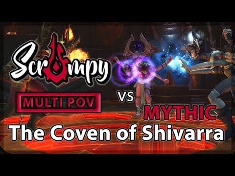 Mythic Coven of Shivarra | Multi PoV: Blood Death Knight, Holy & Shadow Priest (World of Warcraft)