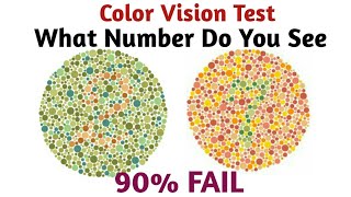 What number do you see ? - 90% Fail | Color Vision Test