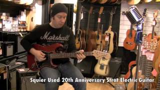 Video thumbnail for Squier Used 20th Anniversary Strat Electric Guitar by FretMusicSouthampton