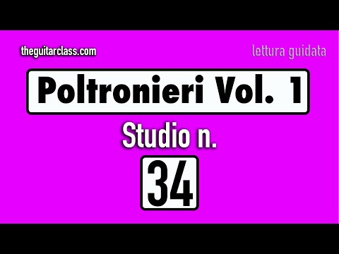 Solfeggio - Studio n. 34 Poltronieri ( vol. 1) - Lettura guidata