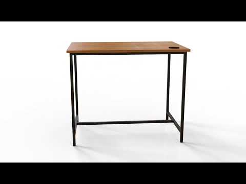 Metal computer table, without storage