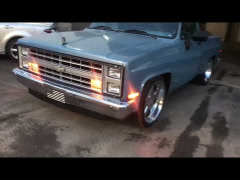 Walk around 1983 chevy c10 lowered usmags wheels