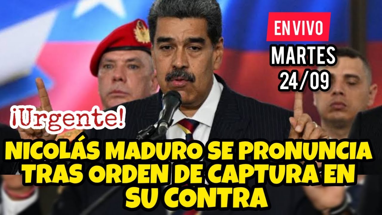 ÚLTIMO MINUTO! NICOLÁS MADURO ENVÍA MENSAJE TRAS ORDEN DE DETENClÓN INTERNAClONAL EN SU CONTRA