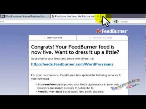 Setup FeedBurner Feed/Redirect WordPress Feed To FeedBurner