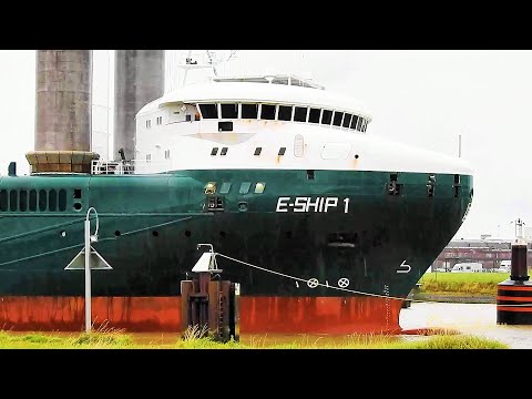 Anlauf E Ship1 DGFN2  IMO 9417141 Emden Rotorschiff  Flettner Rotoren rotorsails  Eship E Ship 1