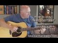 How to play Head and Heart by John Martyn - TAB guitar tutorial