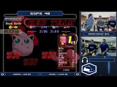 S@PS 48 Melee Doubles - Hoborg + ROA (Red) vs Spork+ Clean (Blue) - Winners Bracket
