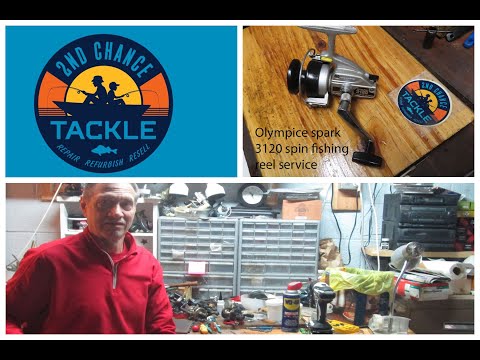 Olympic Spark 3120 vintage Japanese spin fishing reel how to take apart and service