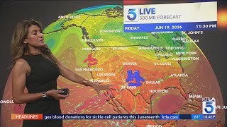 Cooler temps cover SoCal for Father's Day weekend