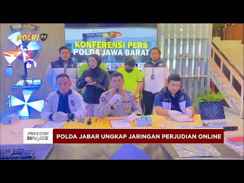 PRESISI UPDATE : POLDA JABAR UNGKAP JARINGAN PERJUDIAN ONLINE 01/06/2025 (15.00)