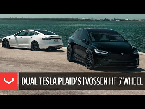 Dual Plaids | Tesla Model X & S | Vossen HF-7