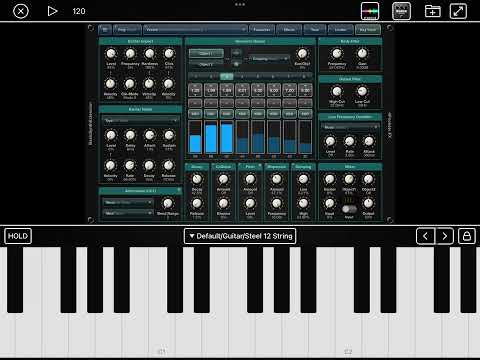 4pockets StringLab and black distortion and audiobus 3 - Electric guitar effect (test)