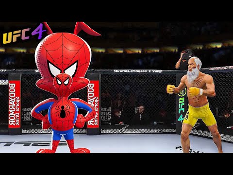 Old Bruce Lee vs. Spider-Ham (EA sports UFC 4)