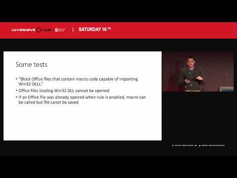 OffensiveCon19 - Emeric Nasi - Bypass Windows Exploit Guard ASR