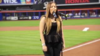 Bianca Ryan - The National Anthem | New York Mets Baseball Game