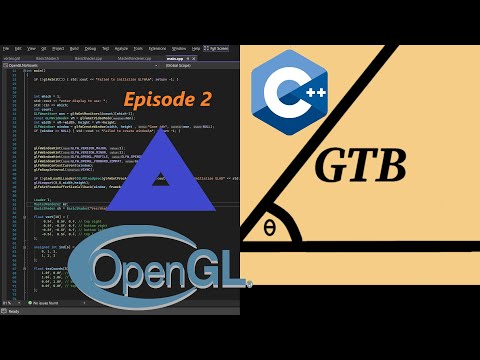 OpenGL Beginner 3D Game Tutorials C++ | Episode 2 - Triangles with VBOs and VAOs