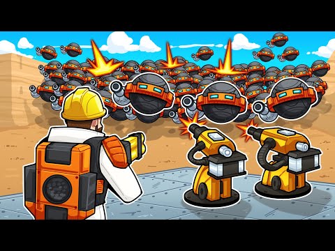 Engineering AUTOMATIC DEFENSES to defend against a robotic horde!