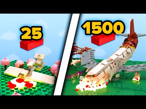 LEGO Plane Crashes in Different Scales | Animation