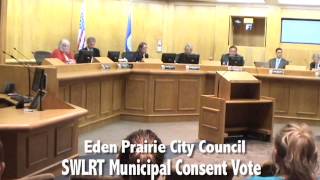 preview picture of video 'Eden Prairie Municipal Consent Vote for South West Light Rail'