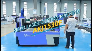 New design economic fiber laser cutting machine-AKJ1530F youtube video