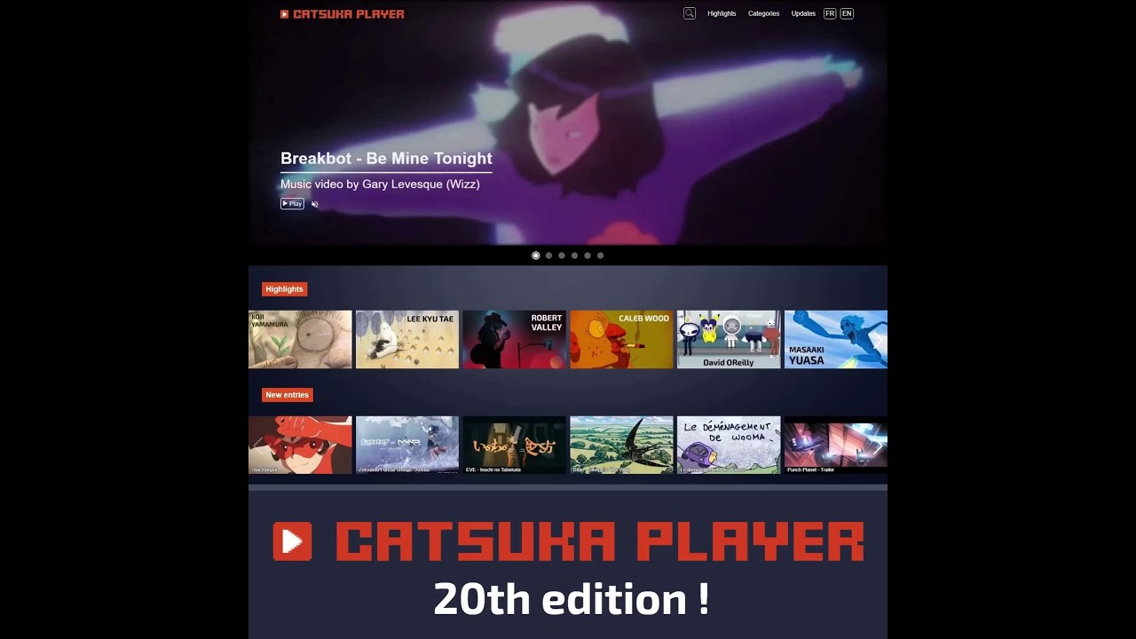 Catsuka Player - 20th edition (online video platform / 5000 animated films)