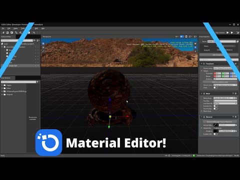 O3DE - Material Editor + Our FIRST MATERIAL! | ATOM Renderer