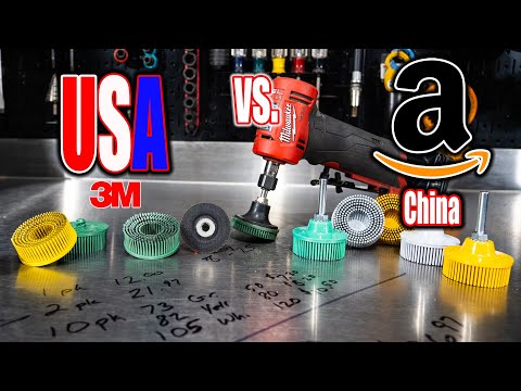Amazon or 3M? Made in USA 3M Roloc Bristle Discs vs Amazon Competitor [Best Surfacer]